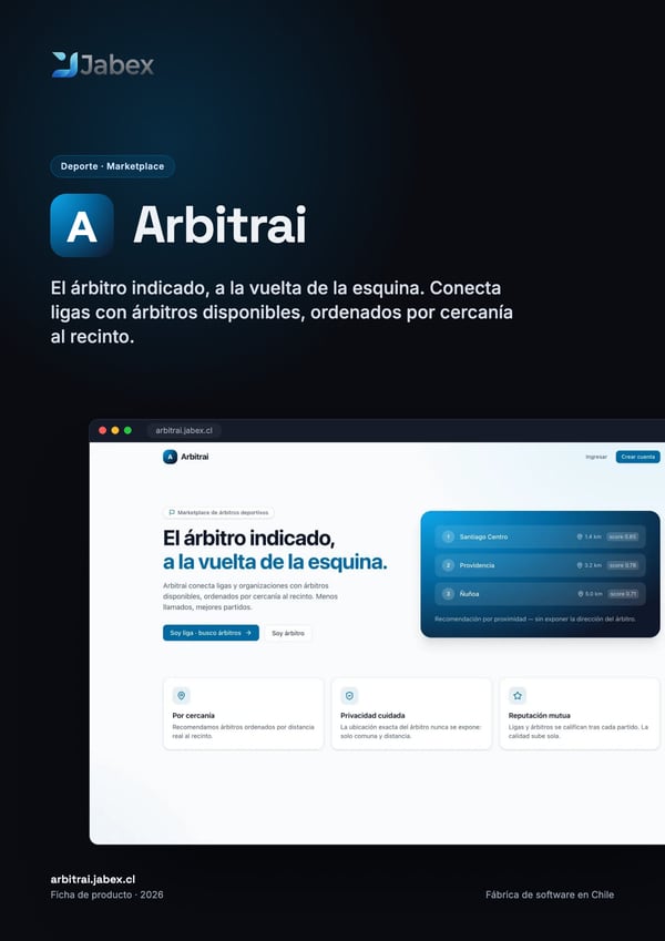 Portada de la ficha de Arbitrai